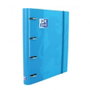 Oxford Europeanbinder Classic A4+ con 4 anillas de 35 mm y recambio, Turquesa